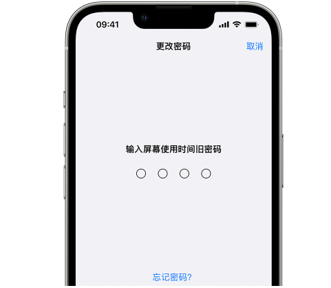 丰县iPhone屏幕维修分享iPhone屏幕使用时间密码忘记了怎么办 