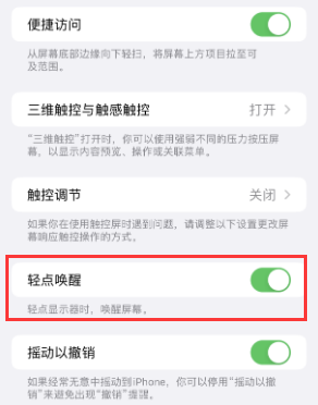 丰县苹果授权维修站分享iPhone轻点无法唤醒怎么办 