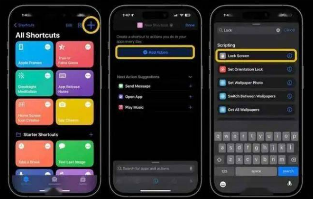 丰县苹果14锁屏维修店分享iPhone14升级iOS16.4后如何创建锁屏快捷方式 