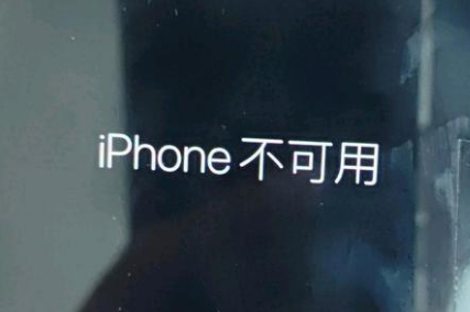 丰县苹果服务网点分享锁屏界面显示“iPhone 不可用”如何解决 